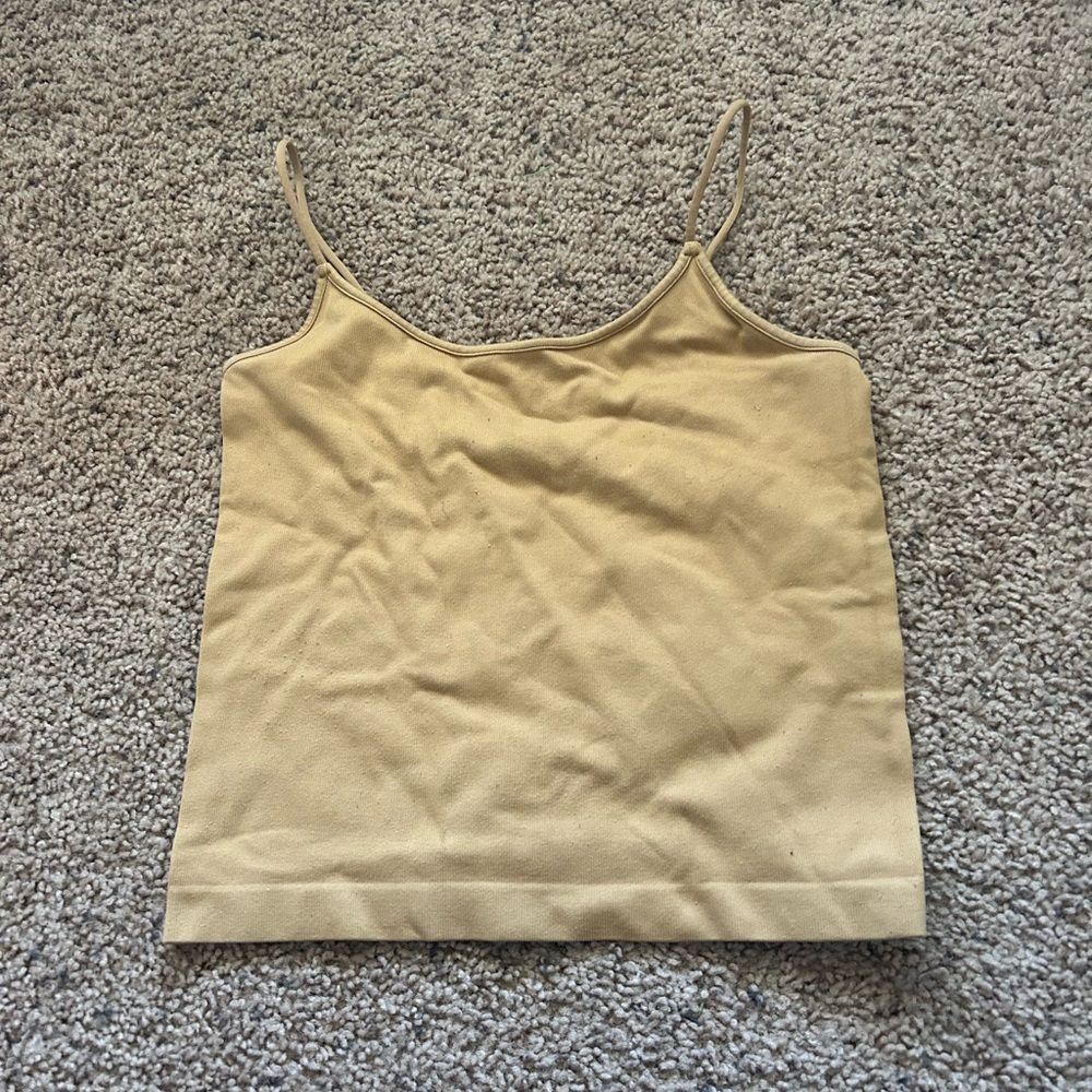 Women's Beige Spaghetti Strap Top